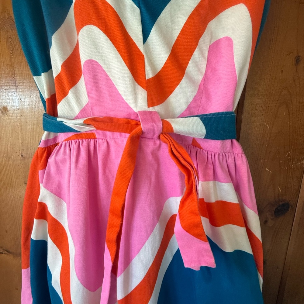 Malia Vintage Geometric Wave Women's Dress - Picture 3 of 7